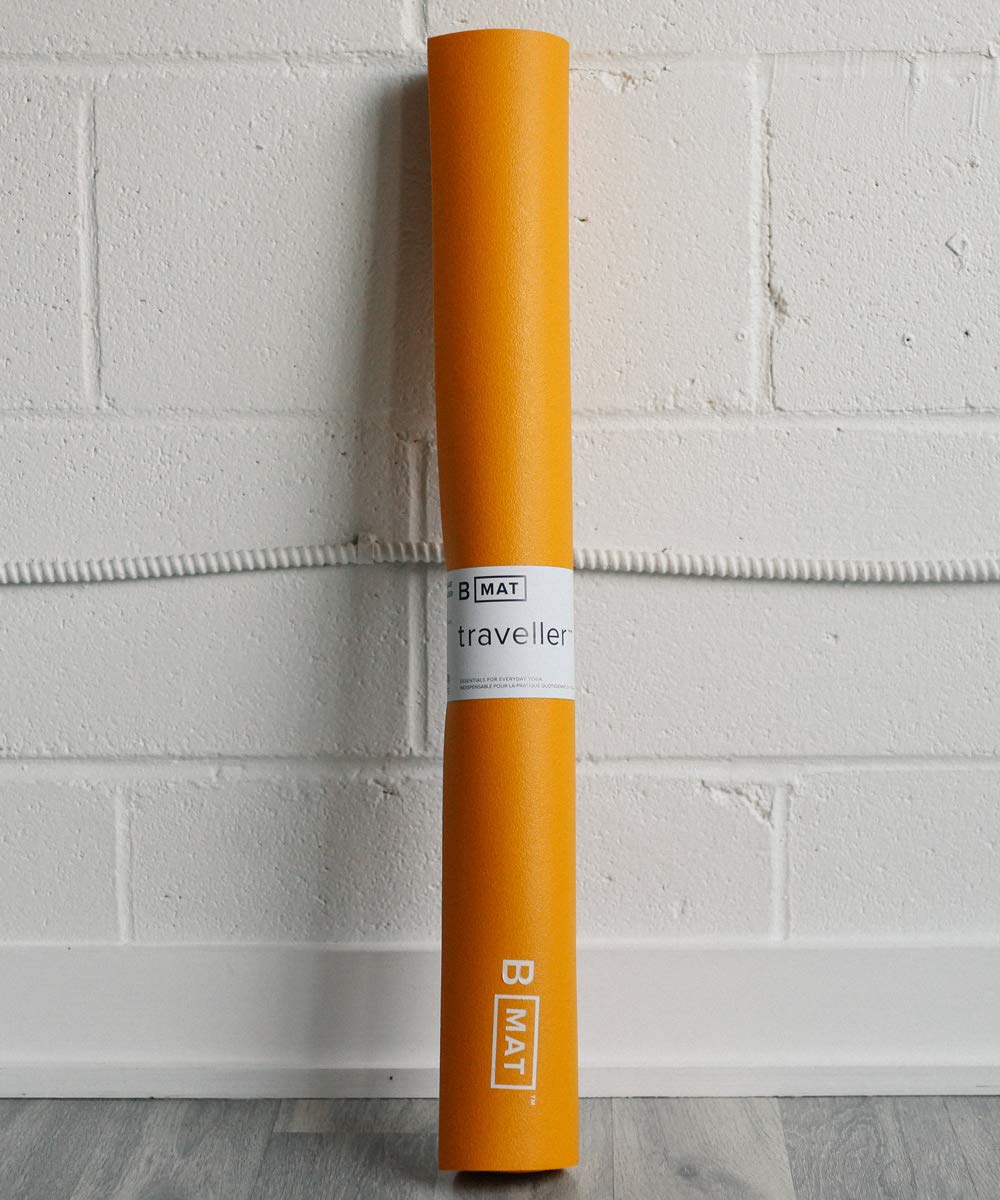 B MAT traveller ヨガマット 2mm サフラン b, mat traveller 2mm yoga mat - grippy & compact – b, halfmoon